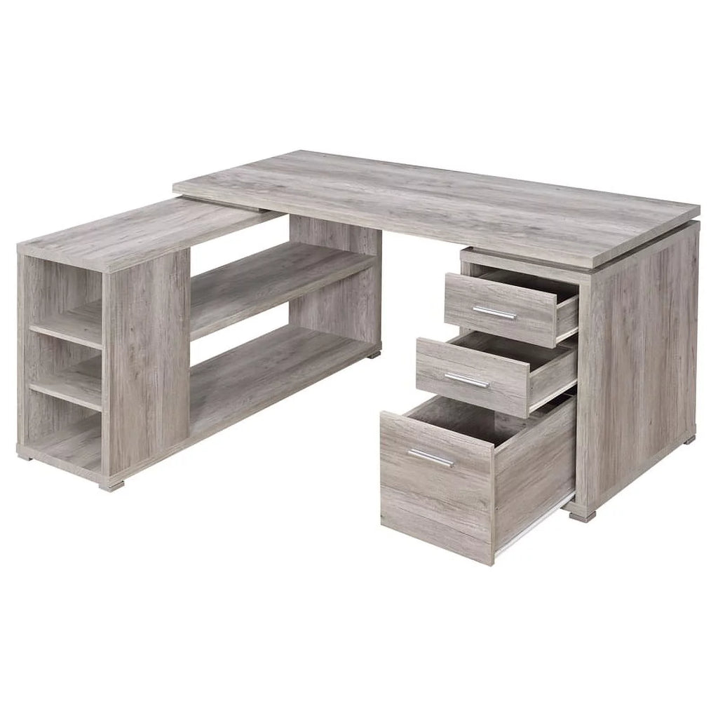 2 Piece L-Shaped Desk and Adjustable Office Chair I294681