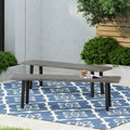 Aluminum and Steel Outdoor Dining Bench F237