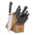 16 Pc Knife Set in Bamboo Block M199