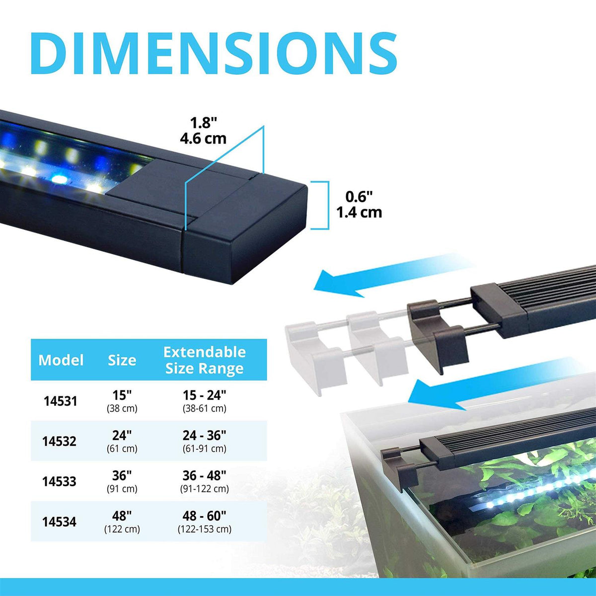 Bluetooth LED Aquarium Light X944887