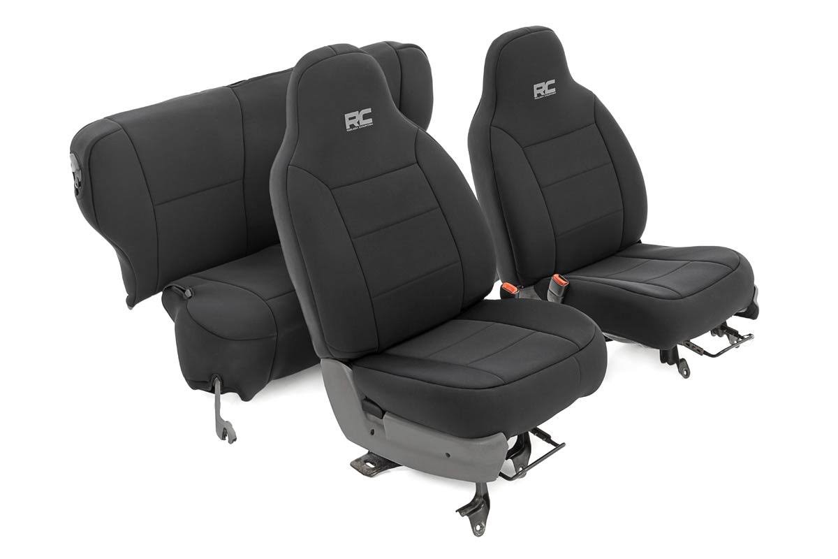 Jeep Neoprene Seat Cover Set Black B5480