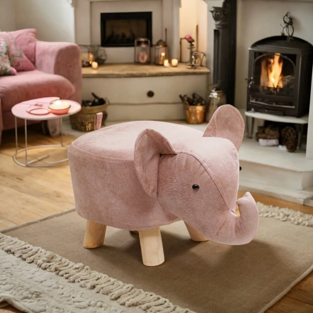 Pink Animal Footstool U461