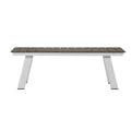 54 Inch Gray Polyresin Top Outdoor Dining Bench S188