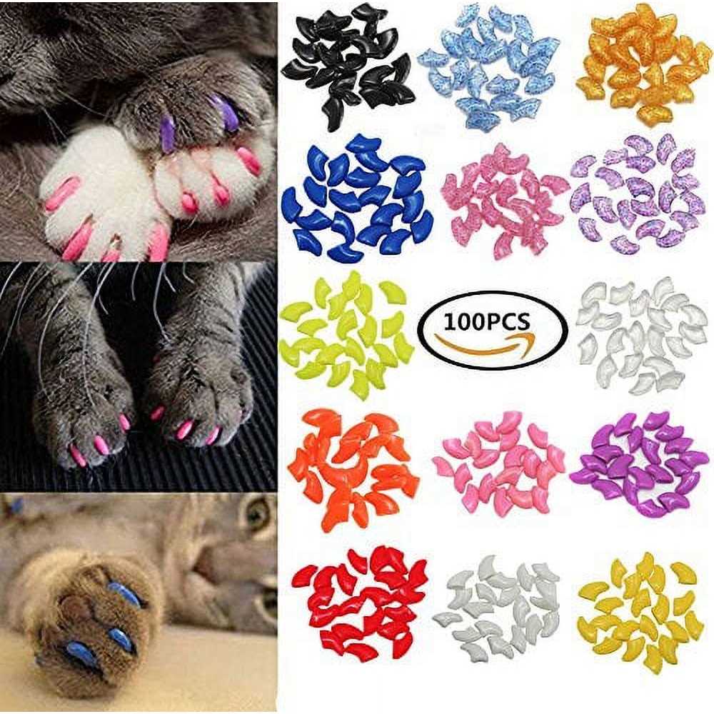 Cat Nail Caps with Glue and Applicators J63356