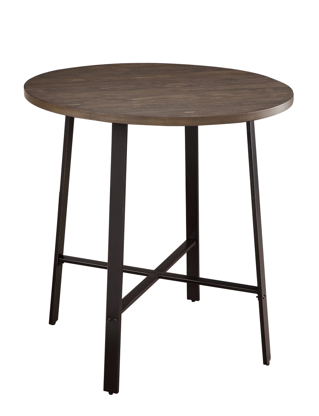 Brown Round 4-Seater Counter Height Table B6612