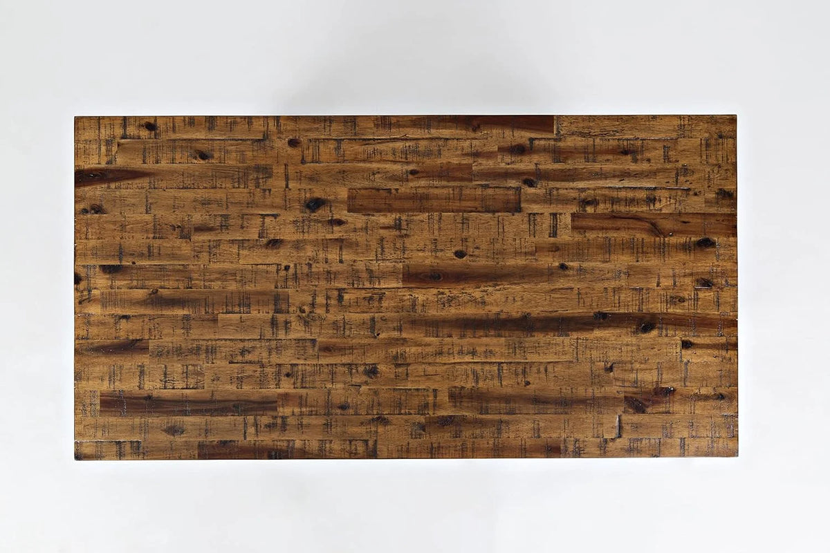 Rustic Industrial Acacia Coffee Table With Storage A99292