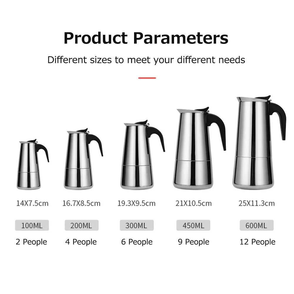 Stainless Steel Electric Coffee Maker T928731