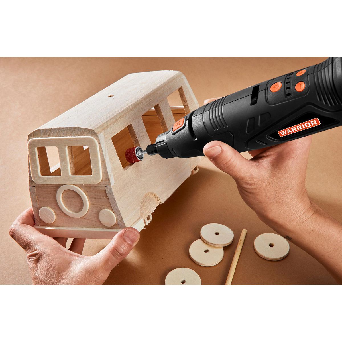 12V Cordless Rotary Tool Kit with 19-Piece Accessories R1125