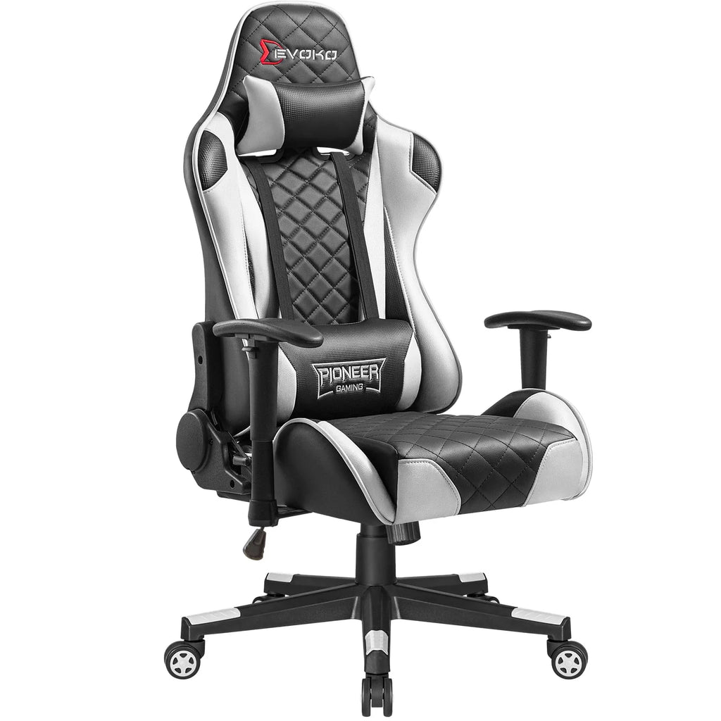 Red Ergonomic Gaming Chair with Headrest and Lumbar Support W375076