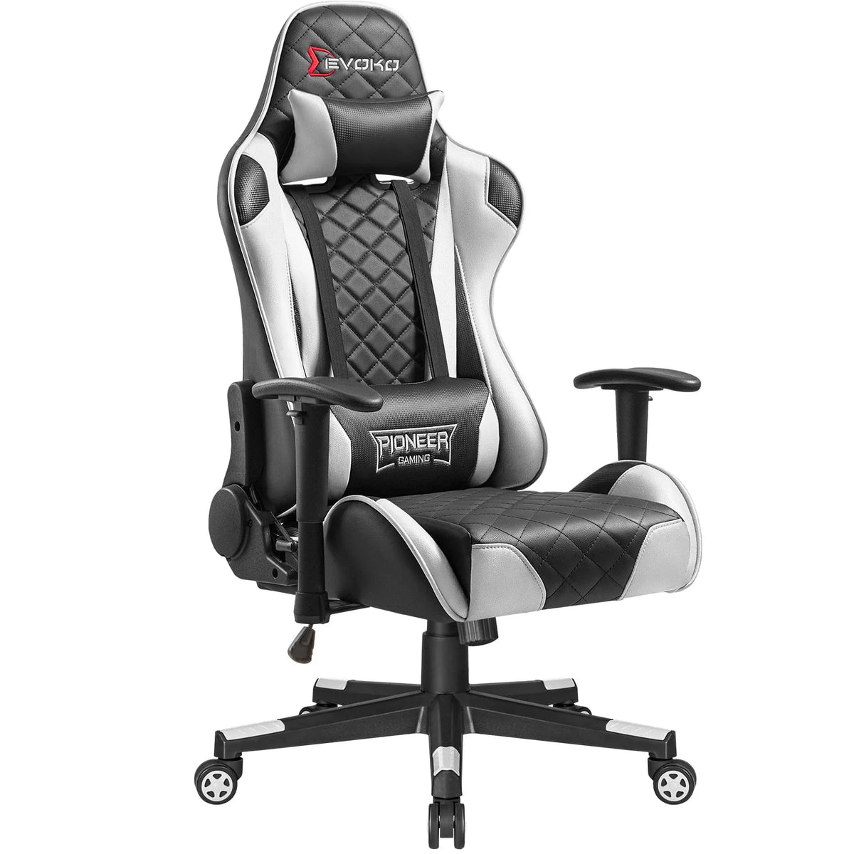 Red Ergonomic Gaming Chair with Headrest and Lumbar Support W375076