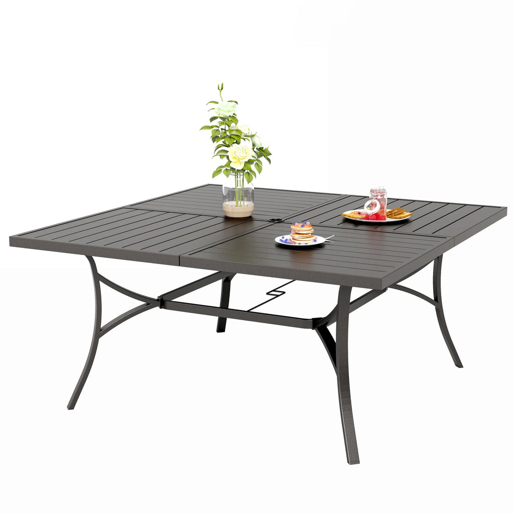Metal 60" x 60" Square Outdoor Dining Table S72363