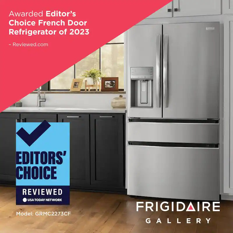 21.5 cu. ft. 4-Door French Door Counter-Depth Refrigerator in Stainless Steel G661