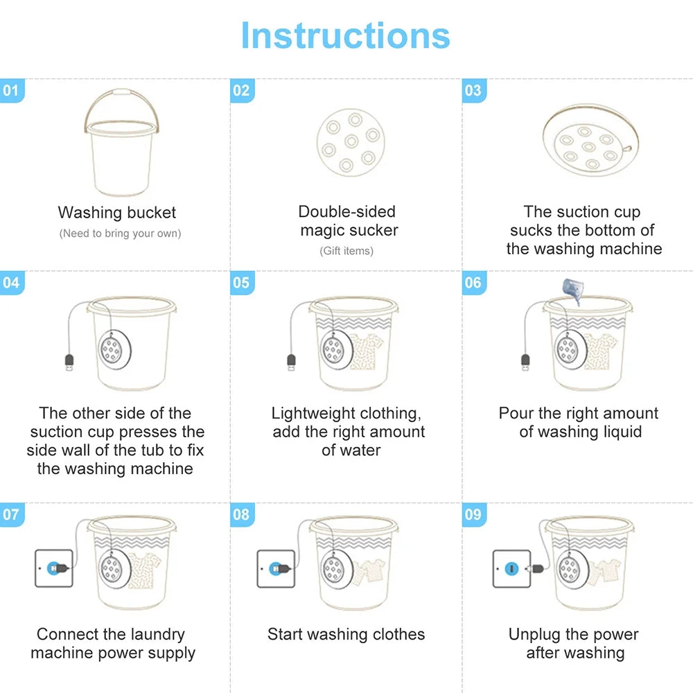 Portable 1kg Washing Machine N26928