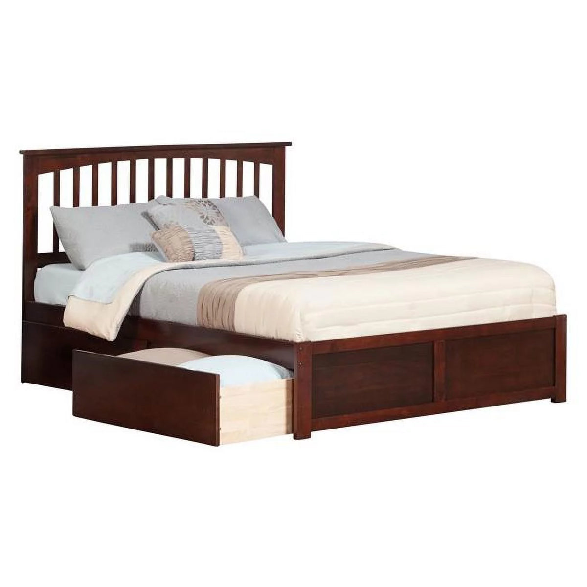 White Twin Size Bed with Match Footboard C979533