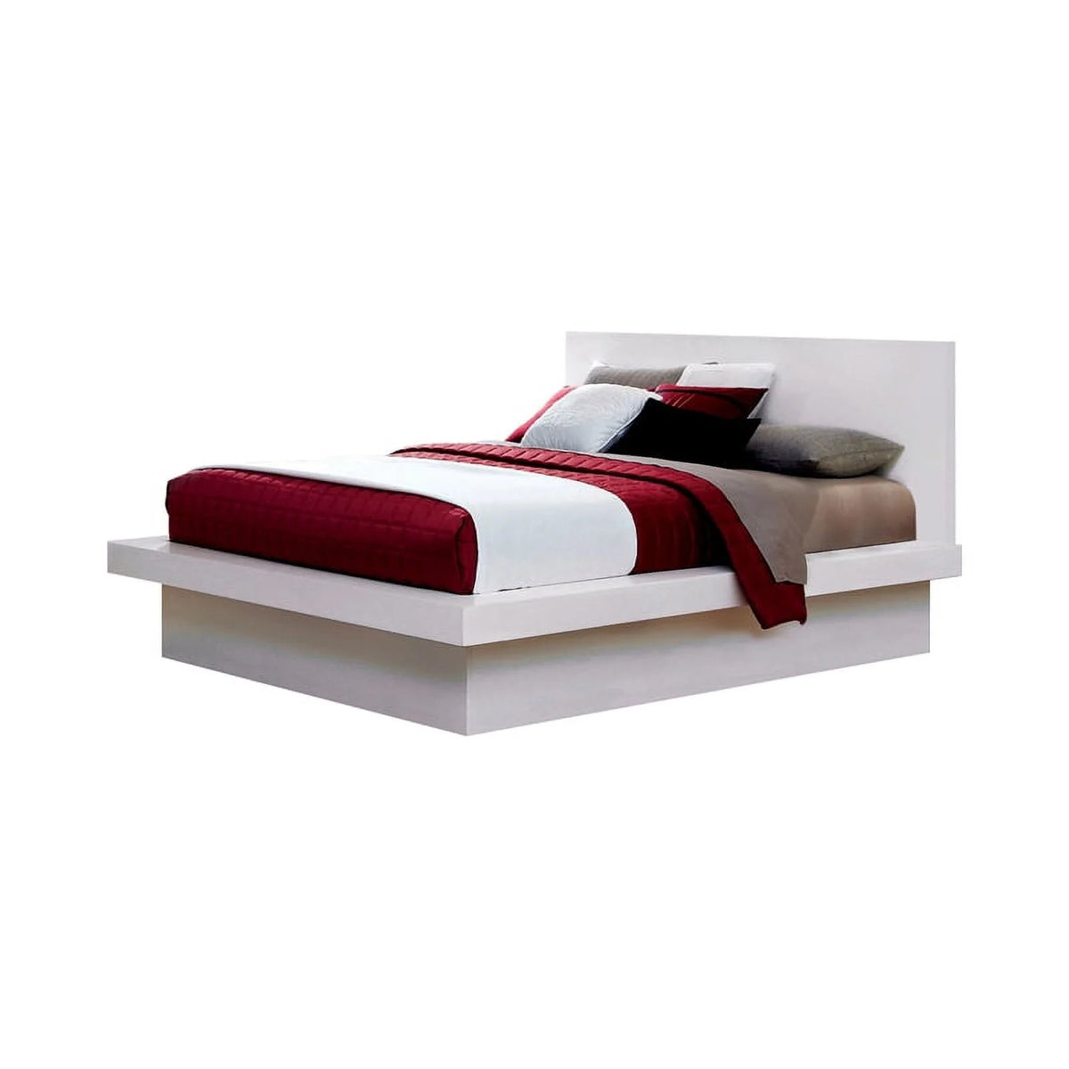 White 6-Piece Wood California King Bedroom Set U779888