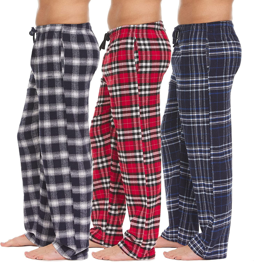 Cotton Blend Plaid Pajama Pants 3 Pack P6998