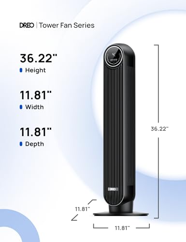 Black 4 Speed Tower Fan B254