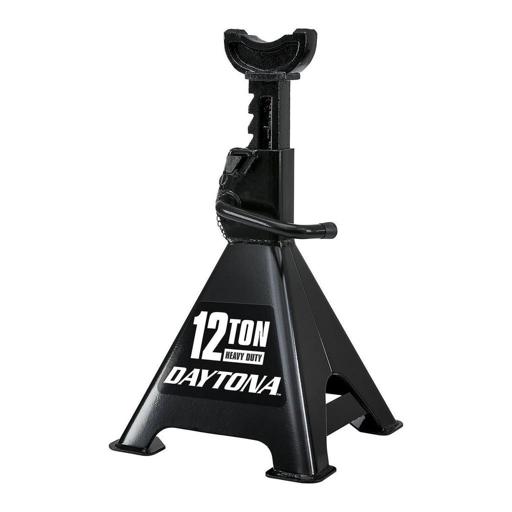 12 Ton Heavy Duty Ratcheting Jack Stands, Black Y224405