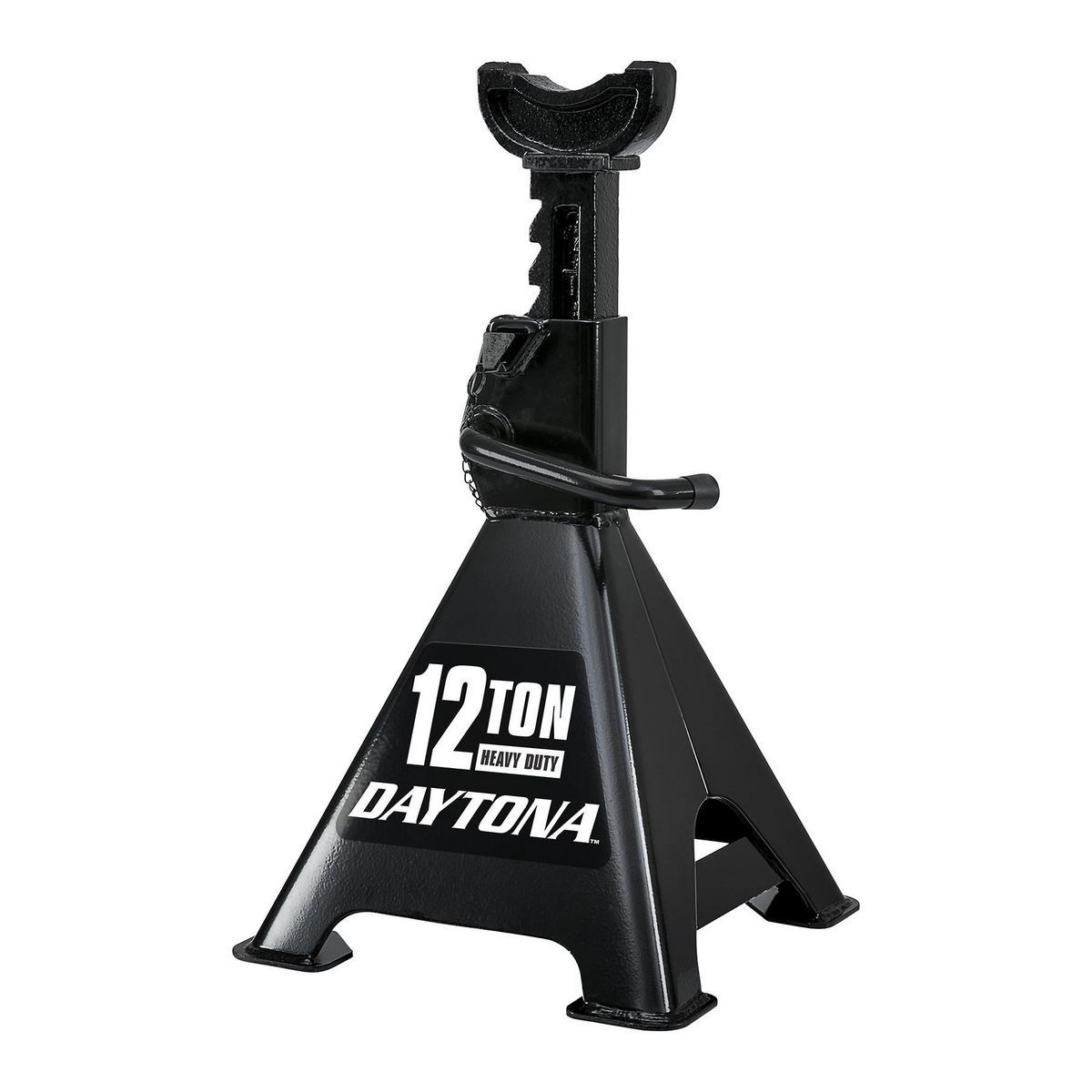 12 Ton Heavy Duty Ratcheting Jack Stands, Black Y224405