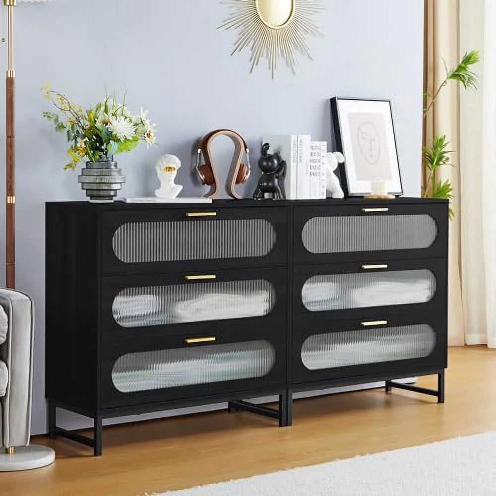 3 Drawer Wood Dresser O803877