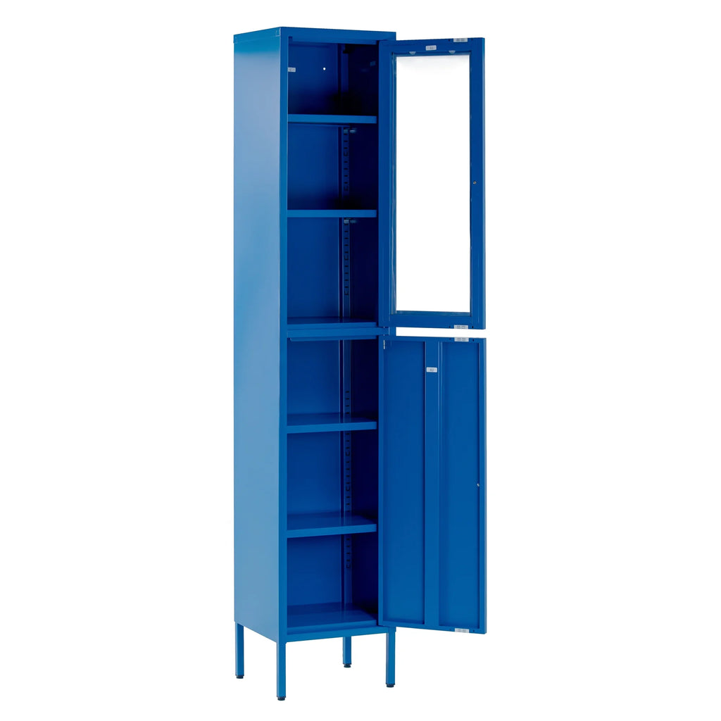 Blue Two Door Metal Cabinet C61357