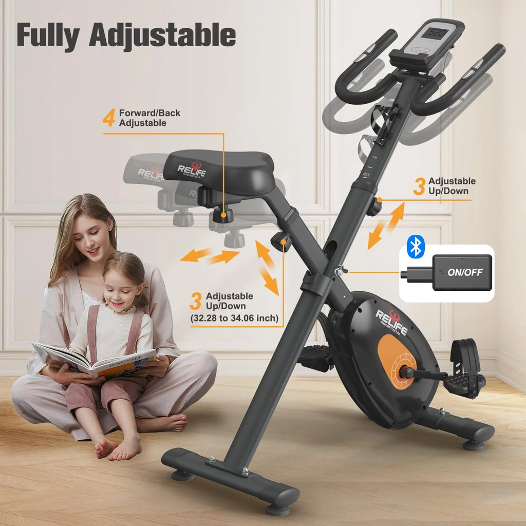 Upright Foldable Stationary Bike I62746