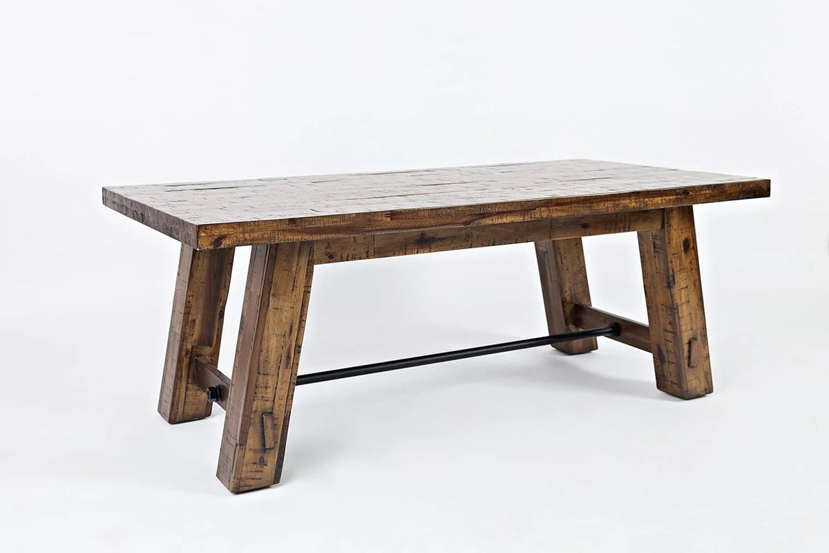 Rustic Industrial Acacia Coffee Table With Storage A99292