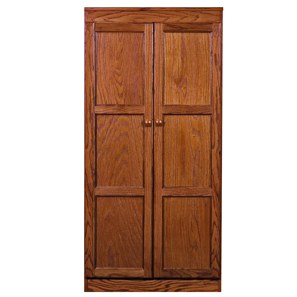 Multi-use Storage Cabinet 4 Shelves Cherry Finish Z448