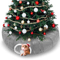 Christmas Tree Cat Tunnel Bed 3 Way Woven Brown L624