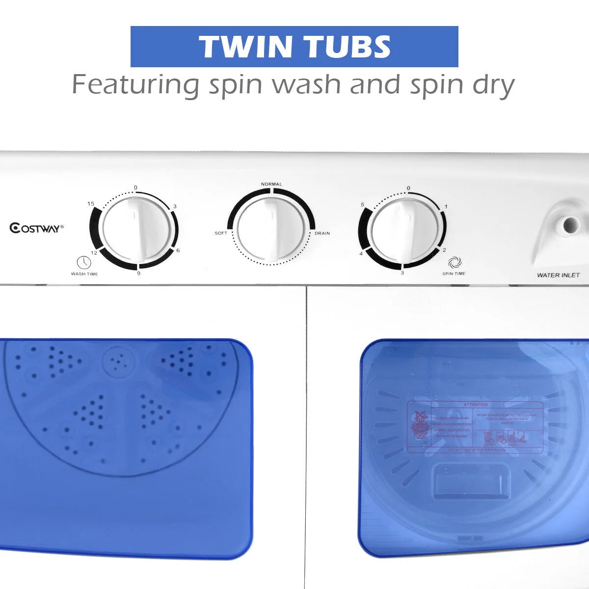 Portable Mini Compact Twin Tub Washing Machine K26723