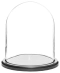 8" x 10.25" Glass Display Dome Cloche (Black Wood Base) I7390
