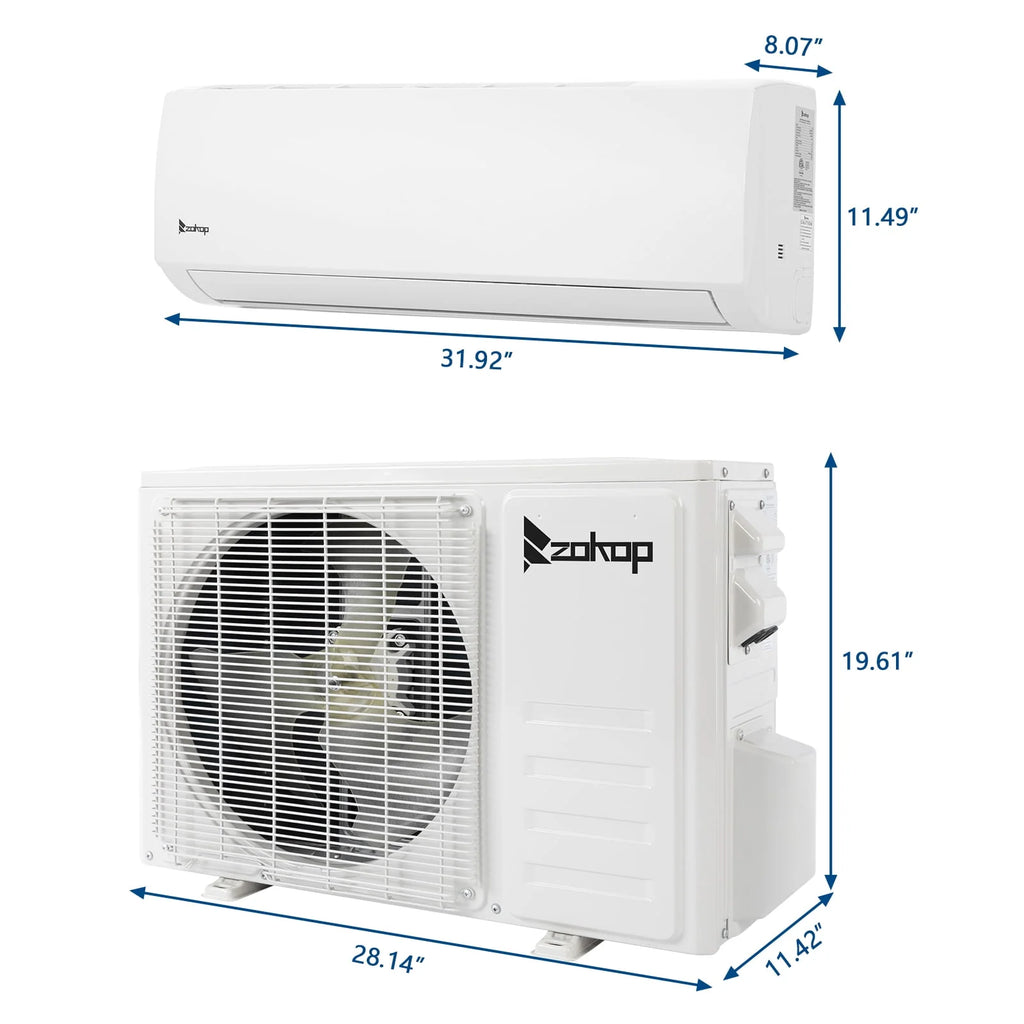 9000 BTU Wifi Enabled Mini Split Air Conditioner & Heater K82805