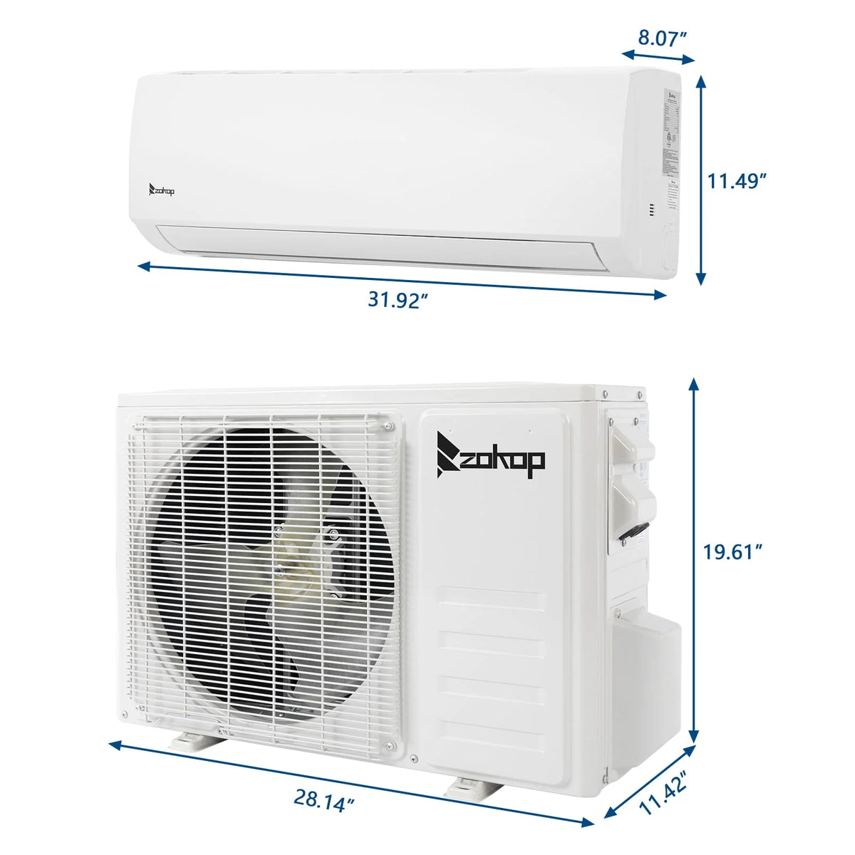 9000 BTU Wifi Enabled Mini Split Air Conditioner & Heater K82805