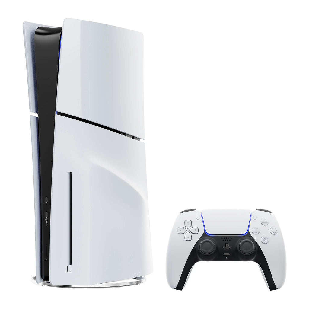 White and Midnight Black PlayStation 5 Disc Edition with Two Controllers B625985