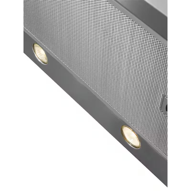 30 in. Convertible Wall Mount Chimney Range Hood in Stainless Steel with Glass Canopy U412