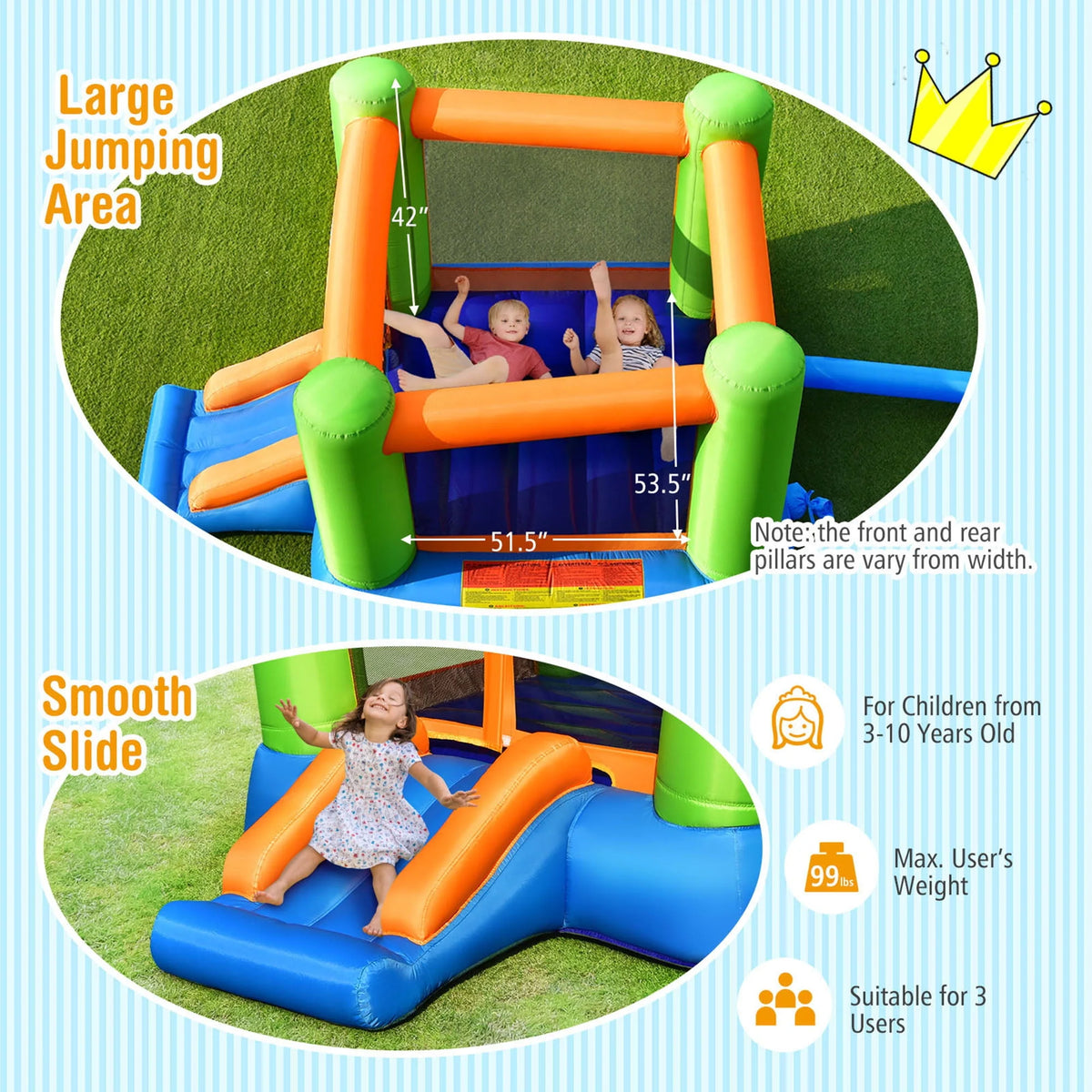 Inflatable Bounce House Kids Playhouse D887