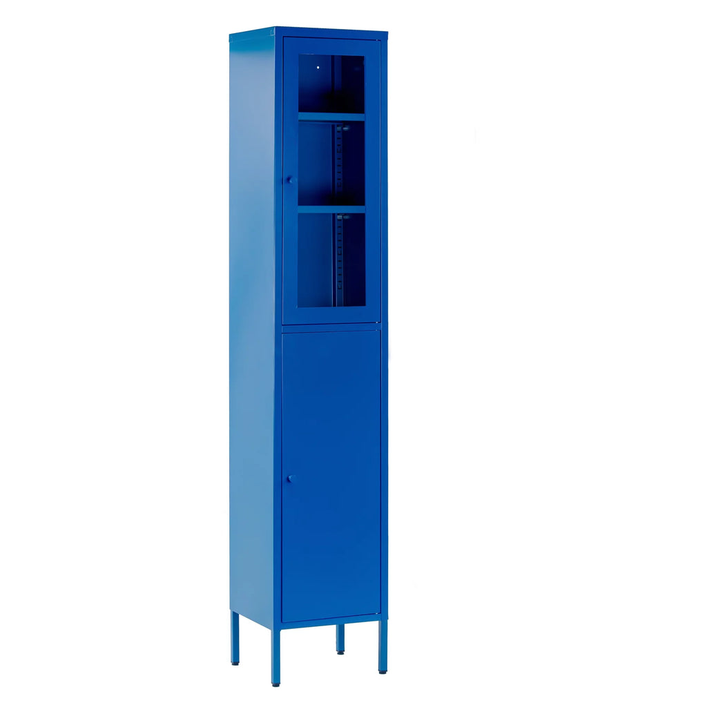 Blue Two Door Metal Cabinet C61357