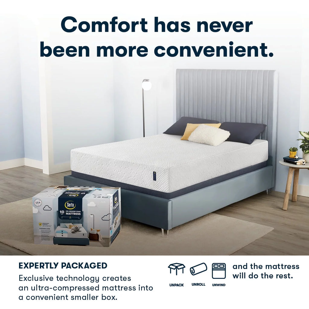 Queen Cooling Gel Memory Foam Mattress K546