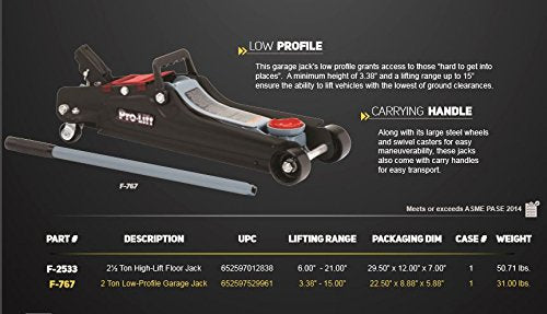 2 Ton Floor Jack 4000 Lbs Capacity Green X40595