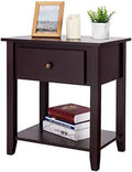 End Table with Drawer and Solid Wood Legs D98393