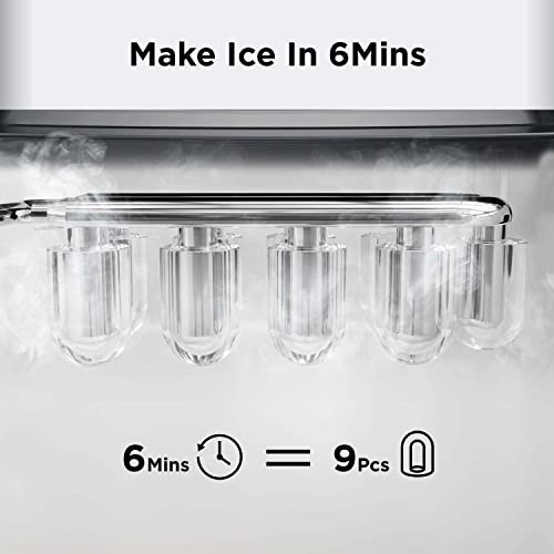 Countertop Ice Maker with Ice Scoop and Basket O856461