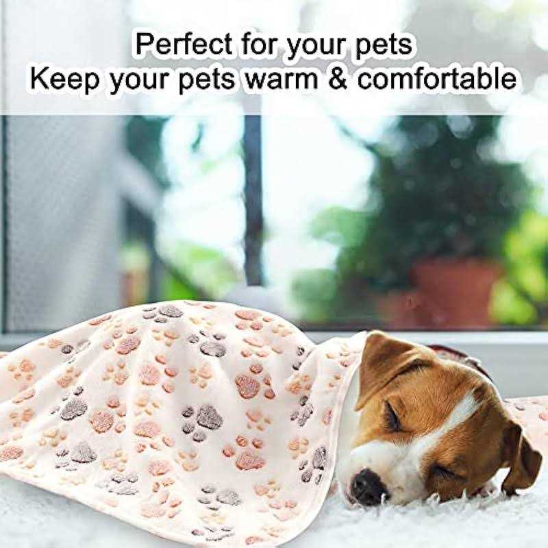 3 Pack Soft Warm Fleece Flannel Cat and Dog Blanket N1261