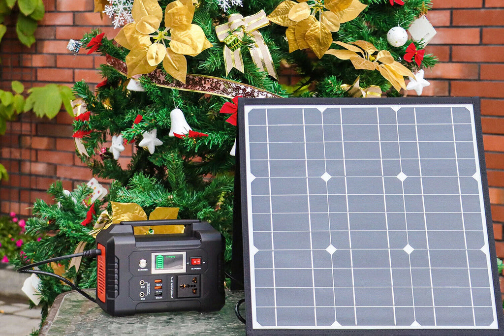 200W Portable Power Station with 50W Solar Panel N7576