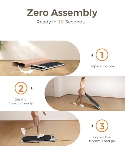 2.5 HP Portable Under Desk Treadmill with Remote Control and LED Display G6099