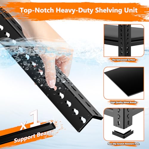 5 Tier Heavy Duty Adjustable Metal Garage Shelving K9898