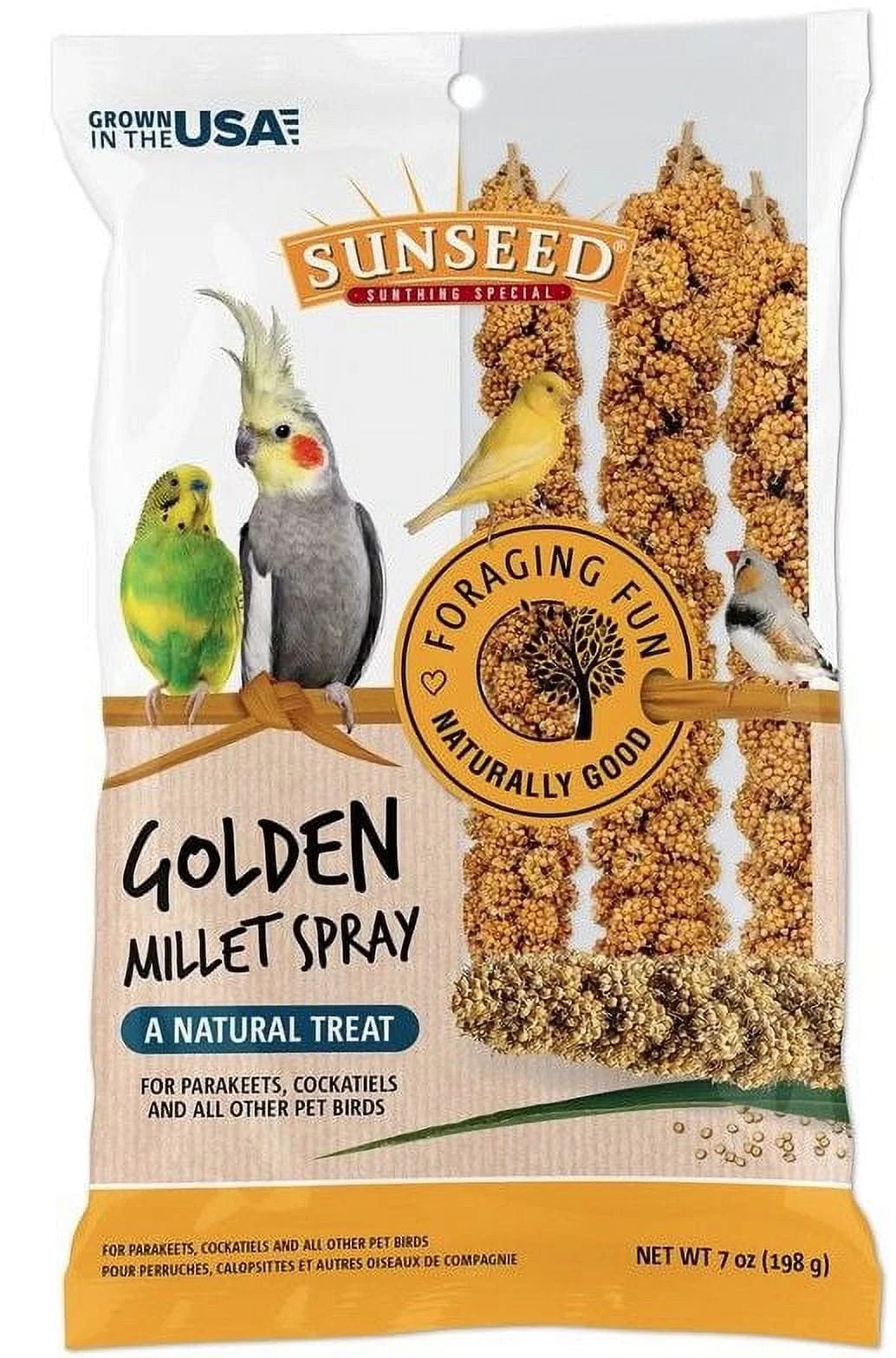 Golden Millet Spray Natural Bird Treat 7 oz Pack of 3 V6347