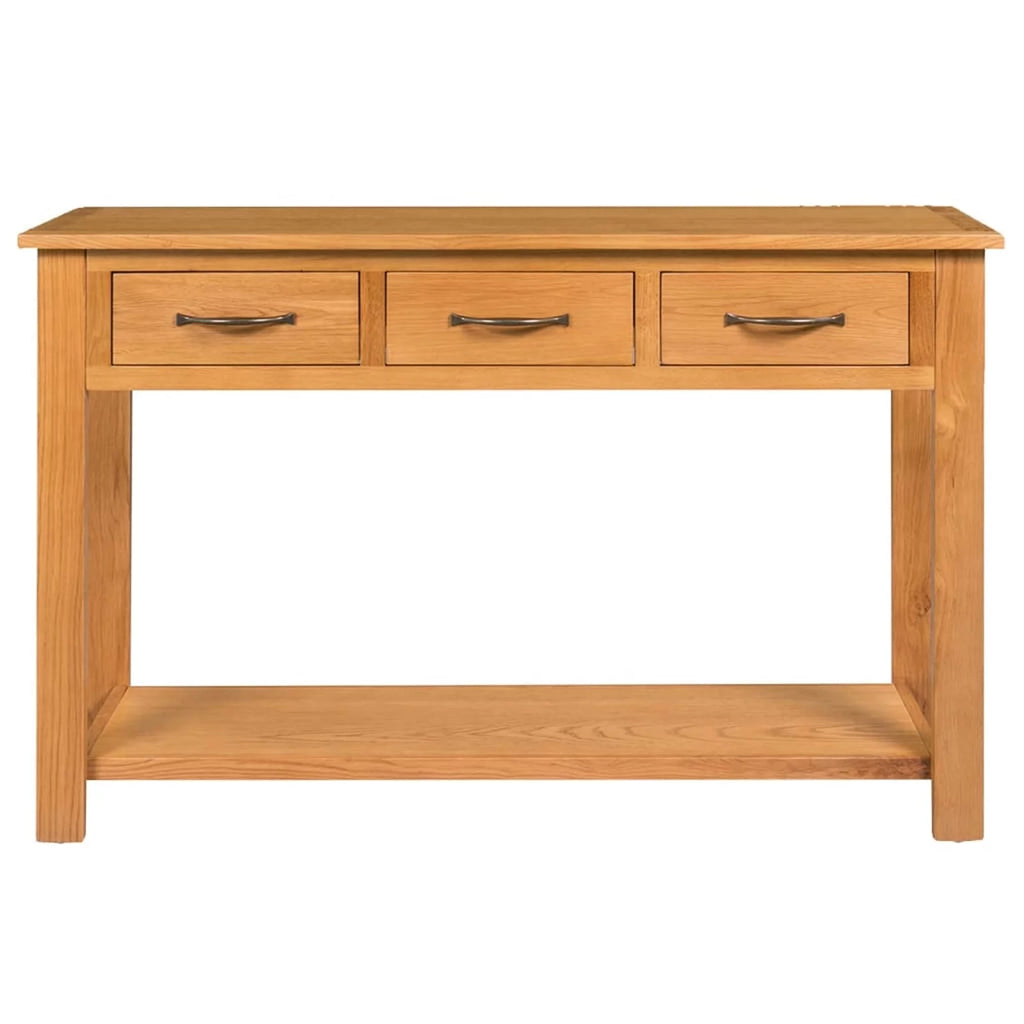 Solid Oak Wood Console Table S352405
