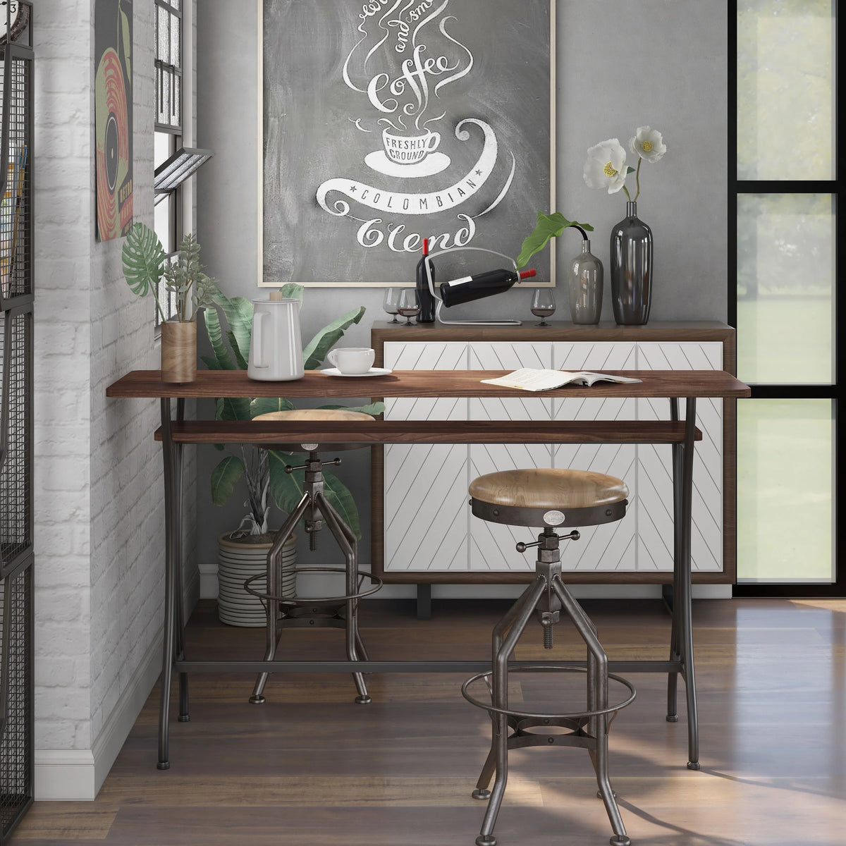Wood 1-Shelf Console Table H1035