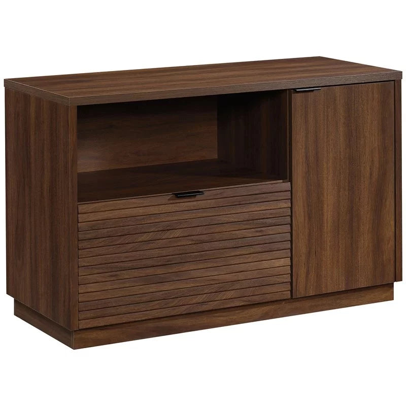 Mahogany Engineered Wood Storage Credenza P8778