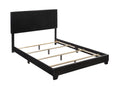Black Faux Leather Full Bed T2145